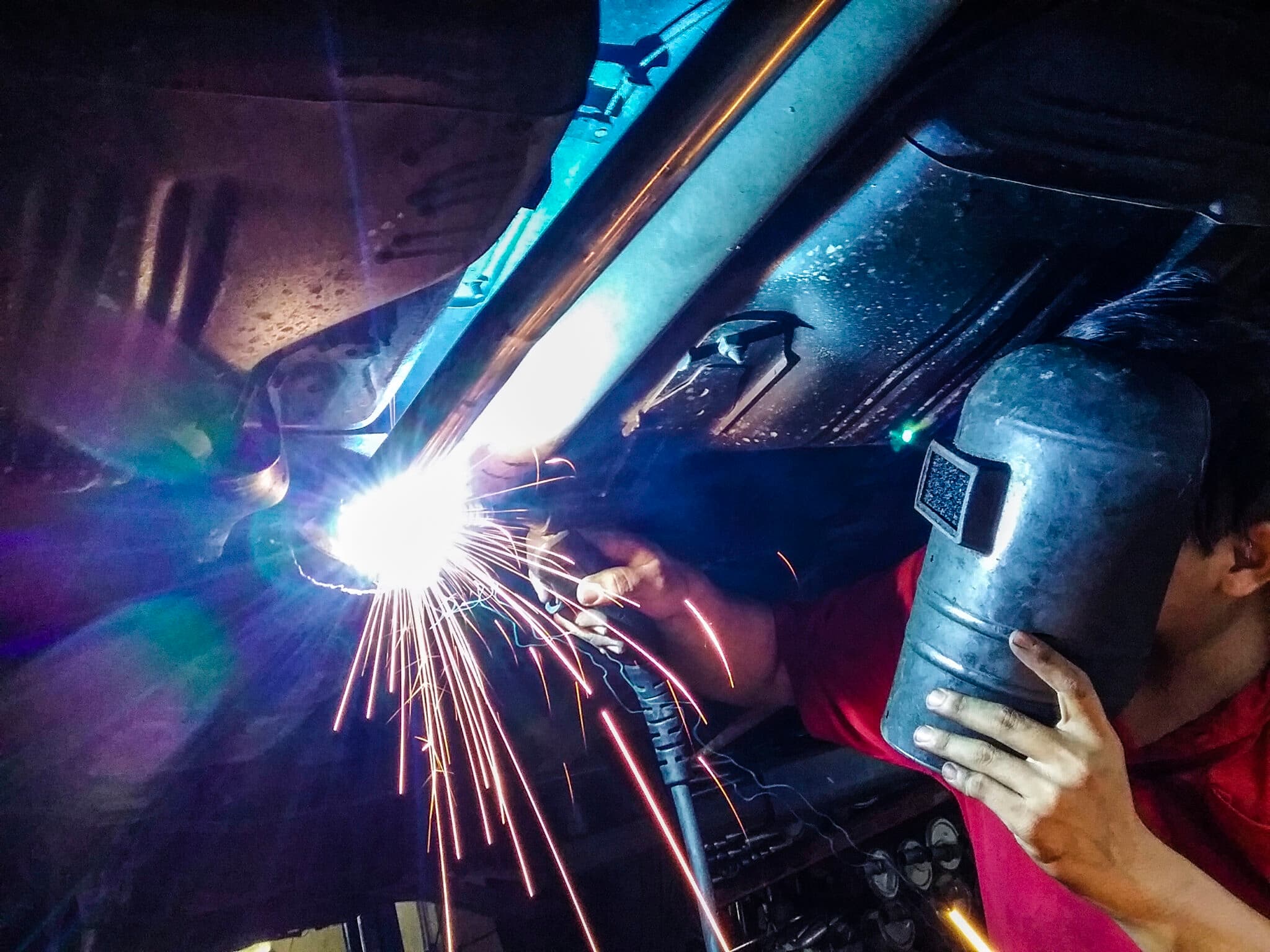 Vehicle chassis welding